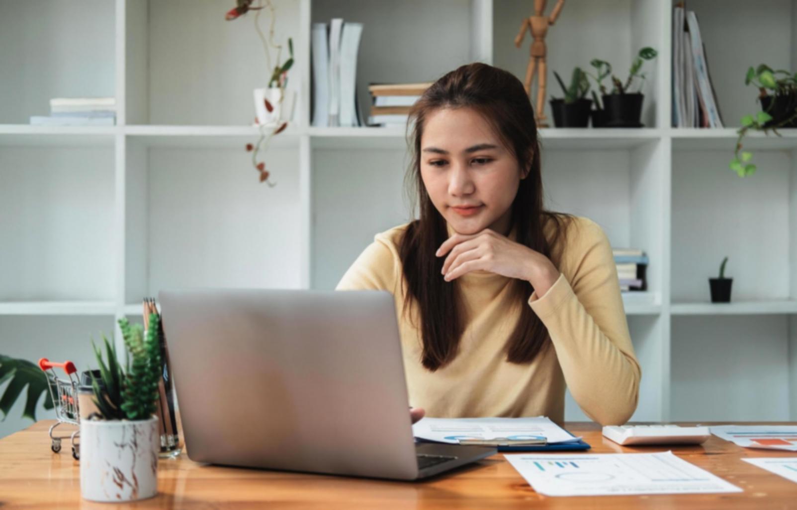 Pohodlné pracovní místo pro online kurzy